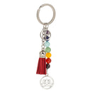 Chakra Balancing Keyring Key Chain Energy Yoga Tassel Pendant Collectibles