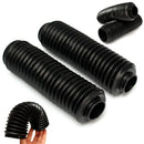 2Pcs Front Rubber Shock Absorber Dust Cover Fit for Motorcycle Motorbike Black New
