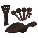 DIY 4/4 Violin Accs Chinrest +Tailpiece+Tuning Peg Tuner +Endpins Wenge Wood