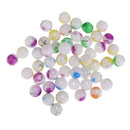 100 Pieces Mixed Multicolors Baking Painted Pearl Glass Bead 8mm Round Loose Spacer Beads Charms fit Necklace Bracelet Pendant DIY Jewelry Findings