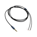 Gold-plated DIY Audio Cable Earphone Maintenance Wire DIY 3.5MM Jack Replacement 120cm Blue