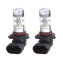 2 Pieces 9006 HB4 100W 10000K Blue LED Projector Foglight Daytime Driving