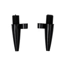 2Pcs Mini Black Plastic Hand Air Pump Bicycle Balloons Inflator Gas Mouth