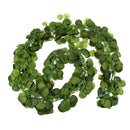 Artificial Beautiful Cloth 170 Leaves Pumpkin Vine Foliage Plant Home Office Garden Decor PACK OF 12PCS Green