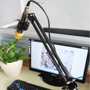 Mic Studio Microphone Suspension Boom Scissor Arm Stand with Shock Mount