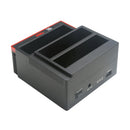 USB 3.0 Three-Bay 2.5/3.5" Drive Clone Dock SATA HDD SSD IDE Docking Station EU
