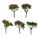 Pack of 5PCS Micro Landscape Decorations Mini Resin Ornament Garden DIY Tree Statue Home Garden Outdoor Decor Accessory