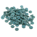 100x Turquoise Spacer Beads Washer Beads Jewellery Making Crafts 8mm Blue