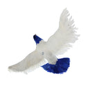 Artificial Pigeon Fur Flying Pigeon Realistic Feather Figurine Blue Tail