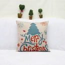 Merry Christmas Tree Cotton Linen Throw Pillow Case Cushion Cover Decor Car Sofa Seat Decor