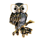 Fashion Women Alloy Enamel Exquisite Cute Owl Animal Brooch Pin Jewelry Gift