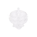 Dollhouse Miniature Transparent Plastic Dessert Pot Pastry Plate