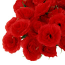 Artificial Mini Rose Heads Bouquet Decor Wedding Home Beautiful Flower-50Pcs