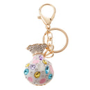 Opal Money Purse Keychain Keyring Bag Car Charm Key Chain Ring Pendant Gifts White