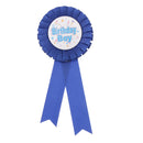 Birthday Boy Rosette Ribbon Badge Brooch Birthday Party Baby Shower Favor Blue