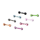 8 Pieces Labret Lip Bar Lip Ring Body Piercing 1.2mm Stainless Steel 16 Guage