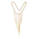 Women Alloy Metal Full Body Chain Gold Jewelry Necklace Bikini Belly Harness