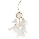 Indian Heart Dream Catcher Feather Pendant for Wall Car Hanging Decoration