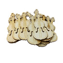 20 Pieces Natural Wood Button 2-holes Guitar Buttons for DIY Sewing Scrapbooking