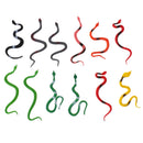 12Pcs Plastic Snake Animal Model Figures Kids Educational Toys Collection Toys Small Figure