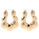 1 Pair Gold Big Hoop Large Circle Earrings Women Lady Statement Earrings