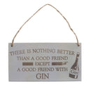 There Is Nothing Better Than A Good Friend Wooden Hanging Plaque Gift Sign