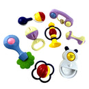 8PCS/SET Baby Rattles Teether Toy Baby Newborn Toddler Infant Developmental Toys Multi-Color B