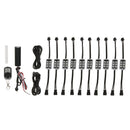 10pcs 7 Colors LED Neon Strip Underglow Car Motorcycle Body Glow Light Kit