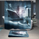 Home Hotel Bathroom Shower Room Door Window Decoration Bath Shower Curtain With 12 Hooks 8