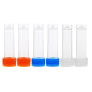 6 Pieces Clear Plastic Needle Storage Tubes with Cap Sewing Needle Container