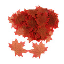 Pack of 100PCS Artificial Maple Leaf Autumn Fall Leaves Wedding Garden Decor Craft Projects Scrapbooking DIY Brown