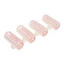 4 Pieces Hair Bangs Roller Hair Curling Curler Clip DIY Home Salon W/ Clamp
