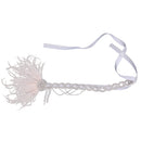 Stunning Crystal Feather Hair Chain Tassel Headpiece Hair Jewelry Costume
