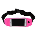 5.5 inch Touch Screen Waist Pack Pouch for Running Sports - Rose Red