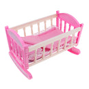 Princess Cradle Bed Furniture for 9-11inch Reborn Girl Baby Doll Kids Pretend Play Toy Birthday Gift