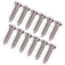 50 Pieces Iron Tuning Key Tuner Mounting Screw for Guitar Bass Replacement Accessory Silver