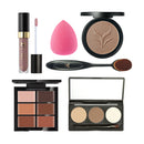 6 Pcs Essential Long Lasting Make Up Set Concealer + Lip Gloss+ Eyebrow Powder+ Make Up Brush+Pressed Powder+Sponge Puff Kit
