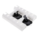 Suction Cup Fishing Rod Rack 2 Tube Rod Holder for Car/Truck/SUV/Fishing Box