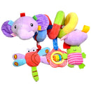 Soft 0-12 Months Baby Toy Spiral Bed Stroller Car Seat Hanging Educational Rattle Toys for Newborns Sleeping Birthday Chrismas Gifts Elephant