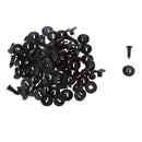 50pcs 8mm Car Plastic Rivets Fastener Bumper Splash Shield Fender Push Clips for Nissan