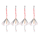 4pcs Explosive Fishing Hook Multi Sharpened Hooks Tackle Strong Bait Ice Sea