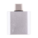 USB C to 3.5mm Audio Adapter, 2 in 1 USB Type C Male to 3.5mm Female Stereo Earphone Converter Dongle and Charging Adapter for Type C Devices Silver