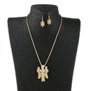 Abstract Jewelry Set Unique Knots Necklace Earrings for Banquet Accessories