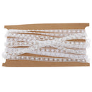 5M Pearl Bead Cotton Line Chain For DIY Craft Wedding Decor 10mm Wide White