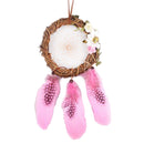 1 Piece of Pink Rattan Dreamcatcher Dream Catcher DIY Romantic Wedding Decorative Pendant Home Furnishing Handicraf