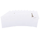 Pack of 10 Mini Eiffel Tower Metal Best Wishes Wedding Invitation Card Inc Envelope