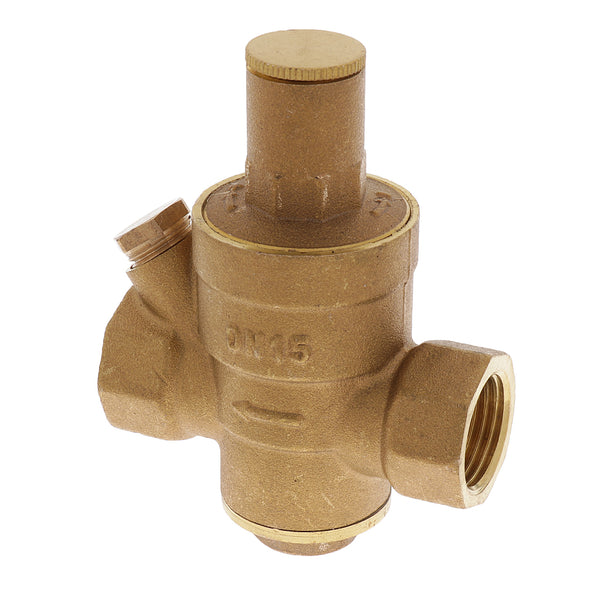 1/2 Inch DN15 Water Valve Regulator Valve Thick Brass Regulator Reducer Pressure Maintaining Valve