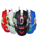 3200DPI Wired Gaming Mouse With LED Light Mechanical Macros For Laptop Black