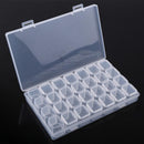 28 Piece Mini Plastic Jewelry Beads Earring Pill Storage Box Containers Case