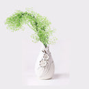 Waterproof Sunproof Artificial Admiralty Plastic Vine Plant Hanging Wall Decor Wedding Home Party Floral Decor White+Green